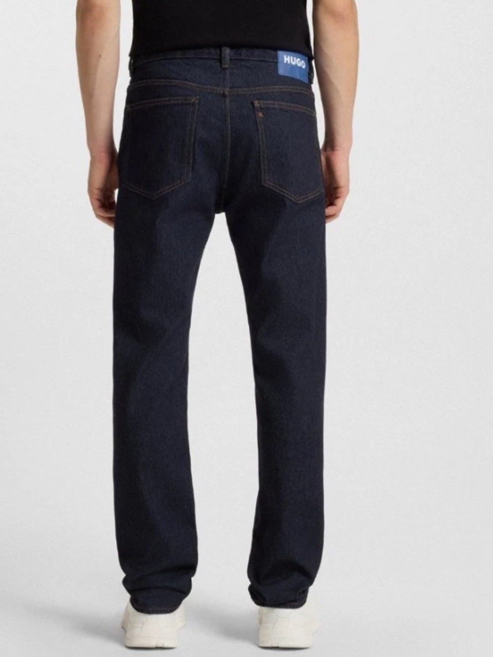 Hugo Boss Men’s‎ Ash Slim Fit Dark Blue Raw Look Stretch Denim Jeans Size 31-34